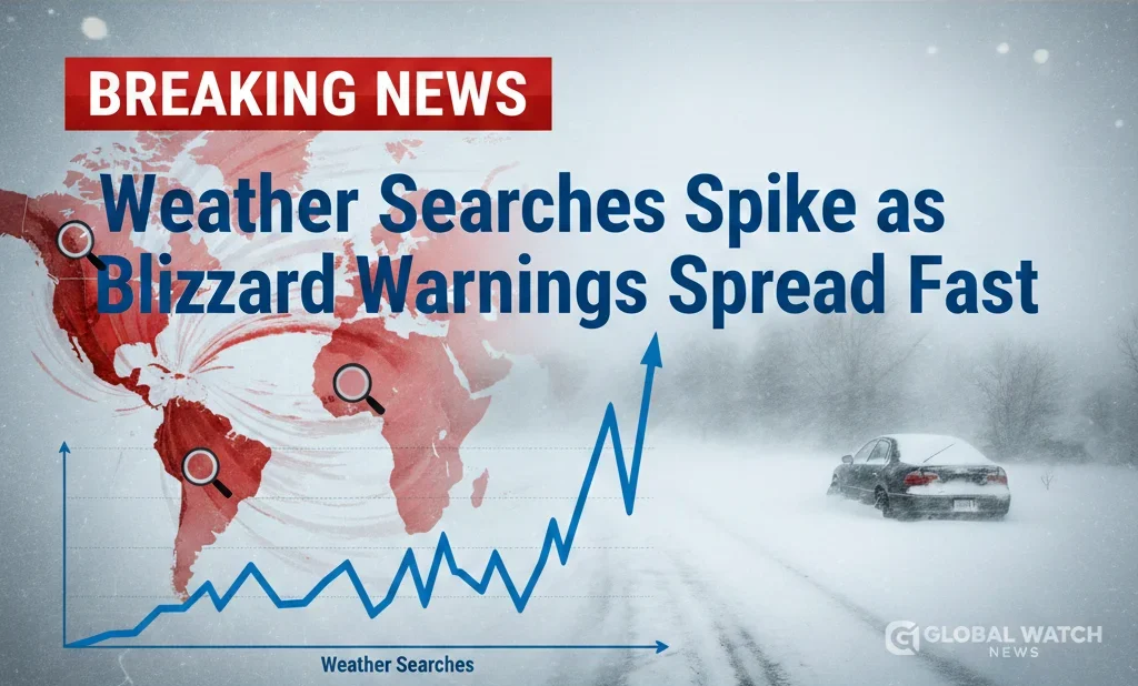 Weather Searches Spike as Blizzard Warnings Spread Fast