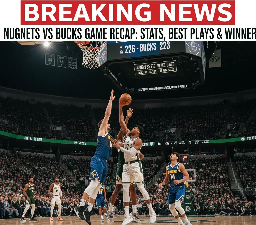 Nuggets vs Bucks Game Recap: Stats, Best Plays & Winners