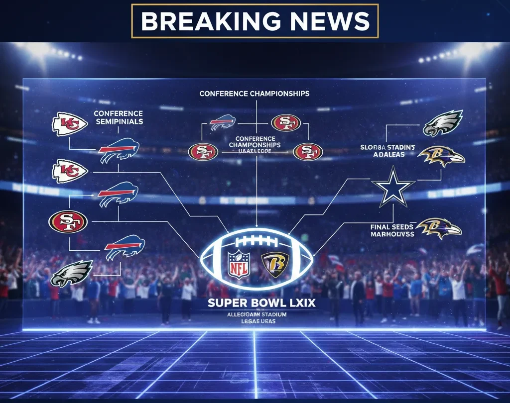 The NFL playoff picture is officially locked in, and after a wild regular season, the path to the Super Bowl is finally clear. Seventeen weeks of grit, clutch performances, and season-defining moment