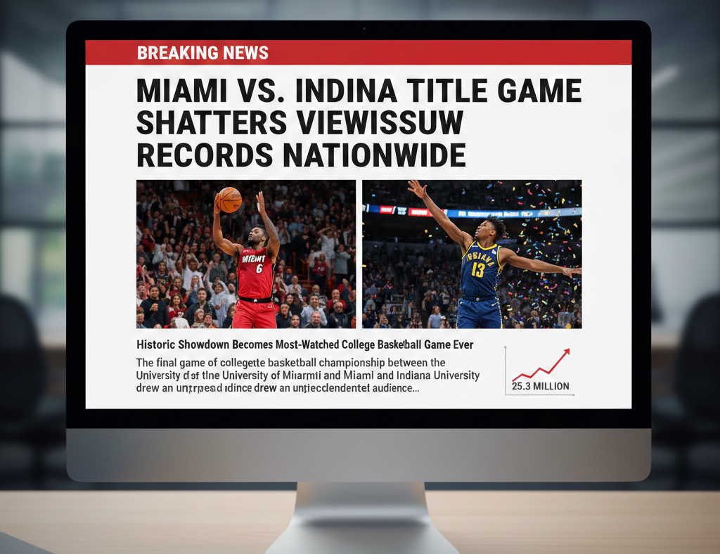 Miami vs Indiana Title Game Shatters Viewership Records Nationwide