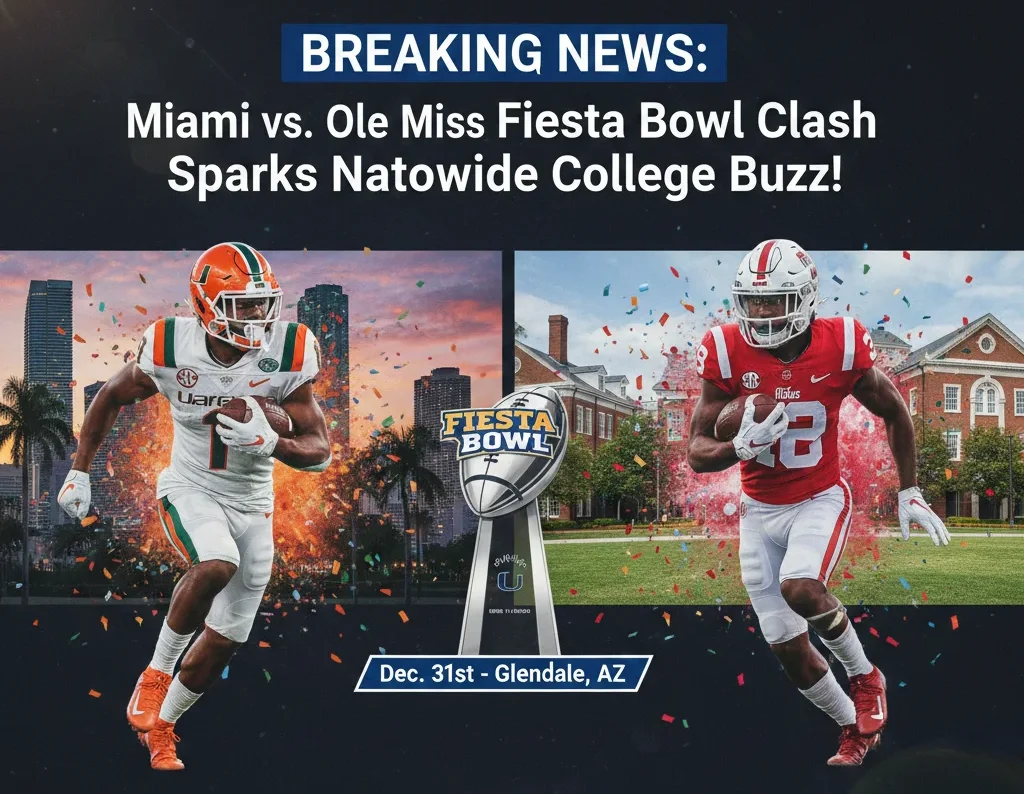 Miami vs Ole Miss Fiesta Bowl Clash Sparks Nationwide College Buzz