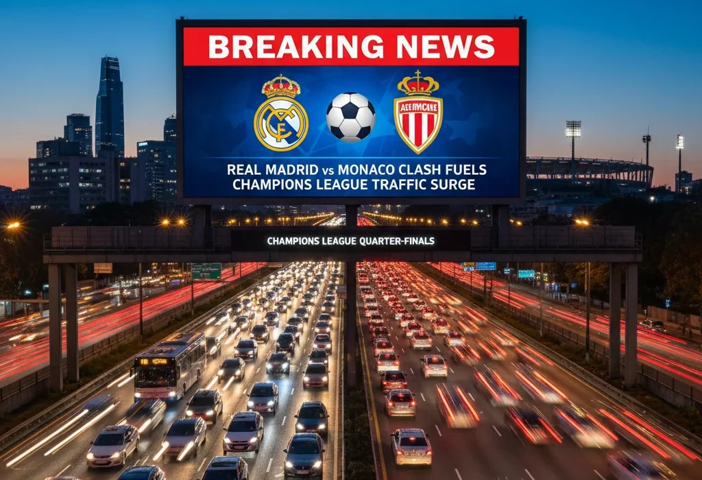 Real Madrid vs Monaco Clash Fuels Champions League Traffic Surge