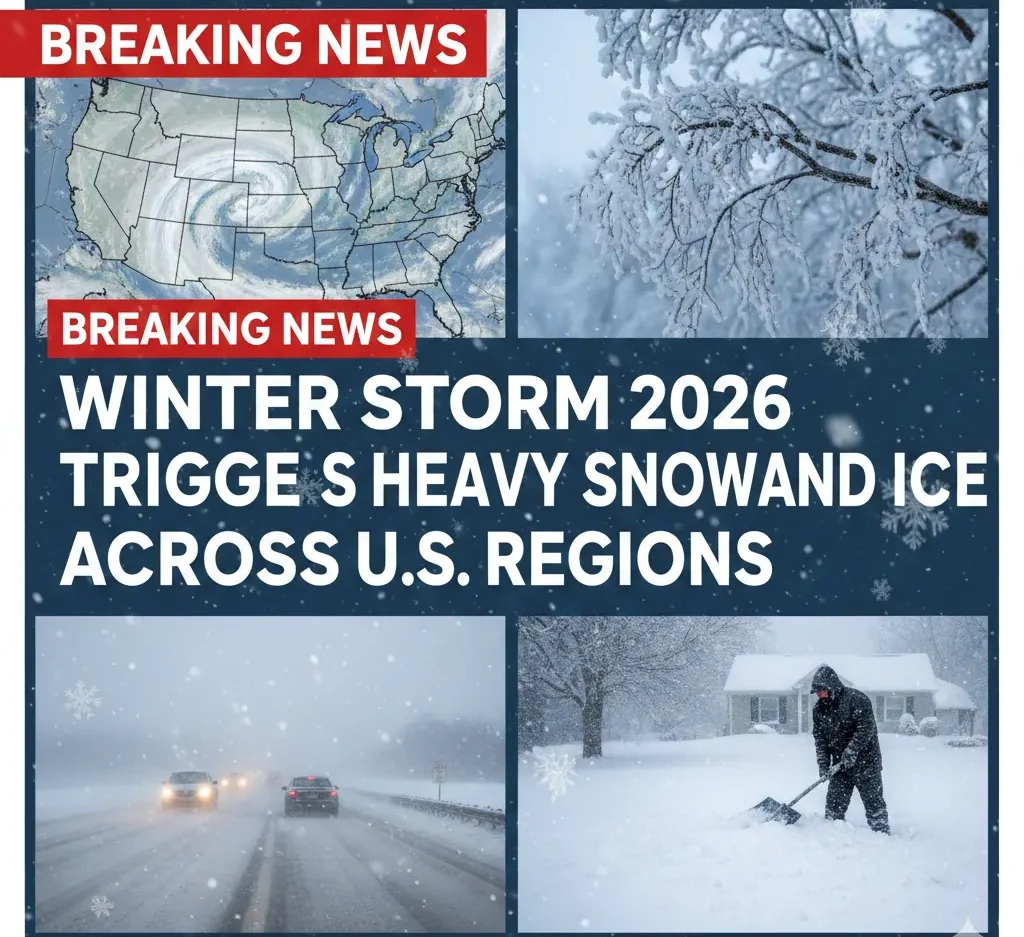 Winter Storm 2026 Triggers Heavy Snow and Ice Across U.S. Regions