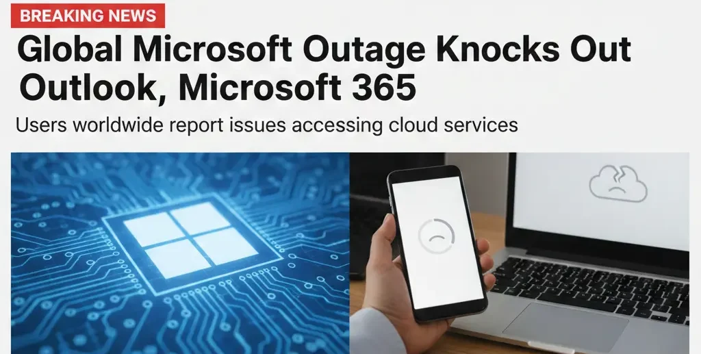 Global Microsoft Outage Knocks Out Outlook, Microsoft 365