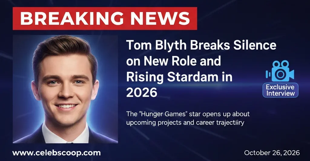 Tom Blyth Breaks Silence on New Role and Rising Stardom in 2026